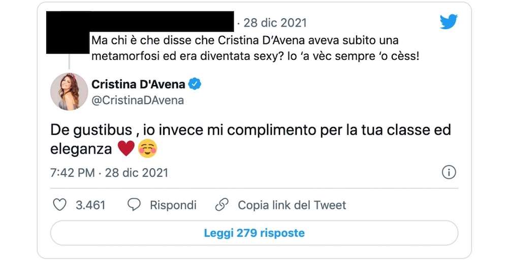 commento cristina d'avena