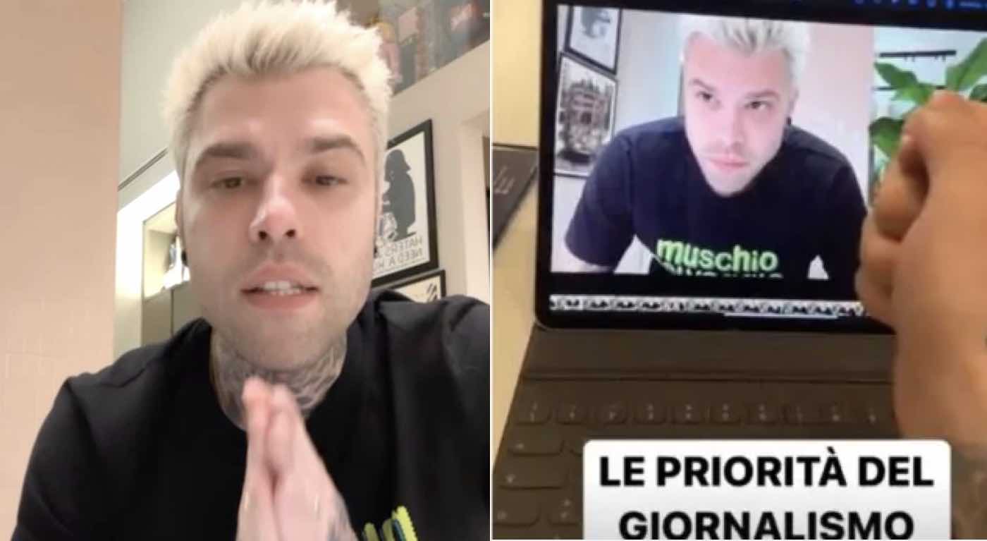 Fedez rabbia sui social