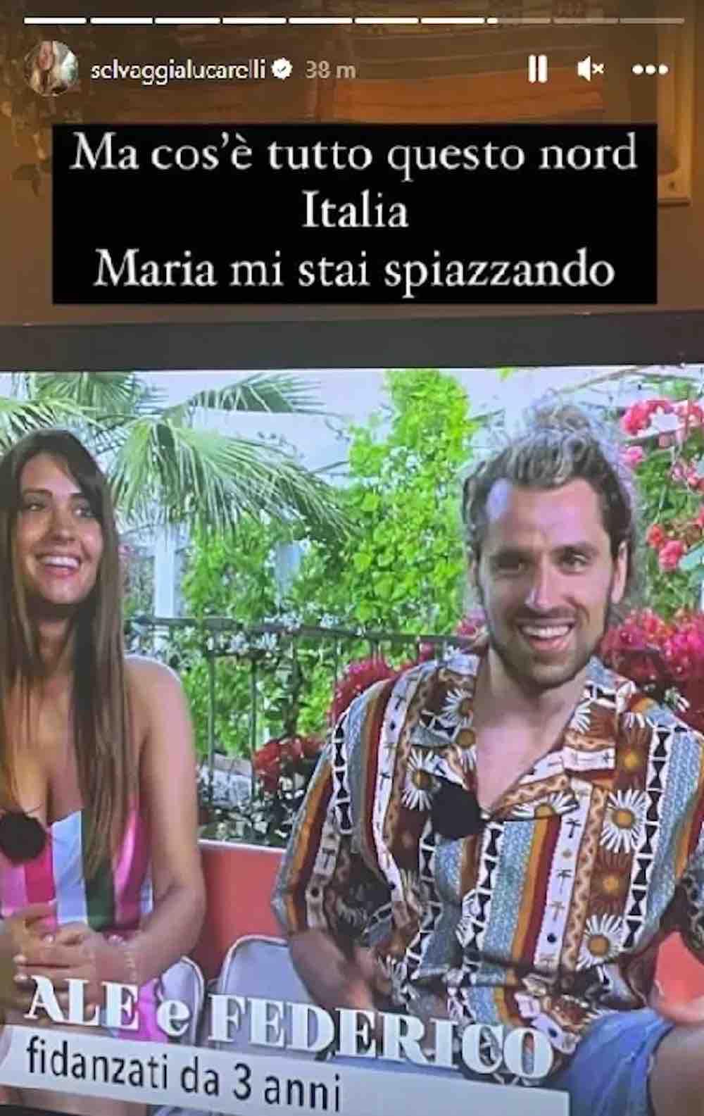 Temptation Island Lucarelli scrive Maria