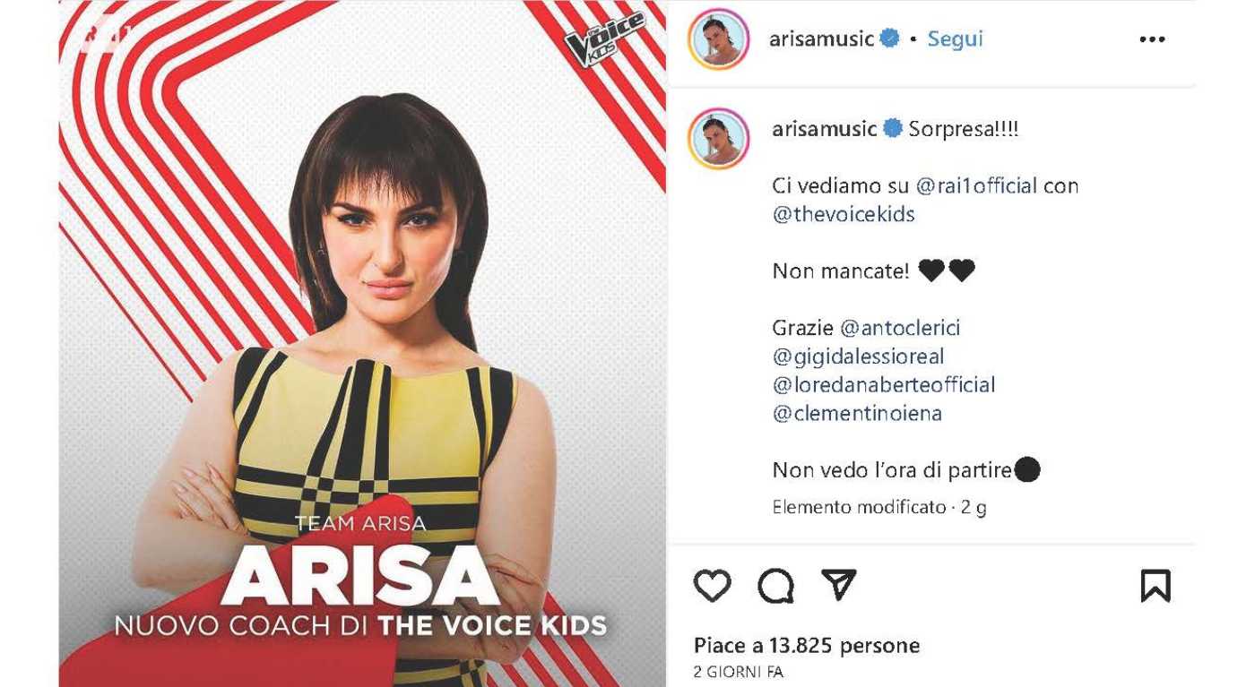 The Voice Kids, Arisa