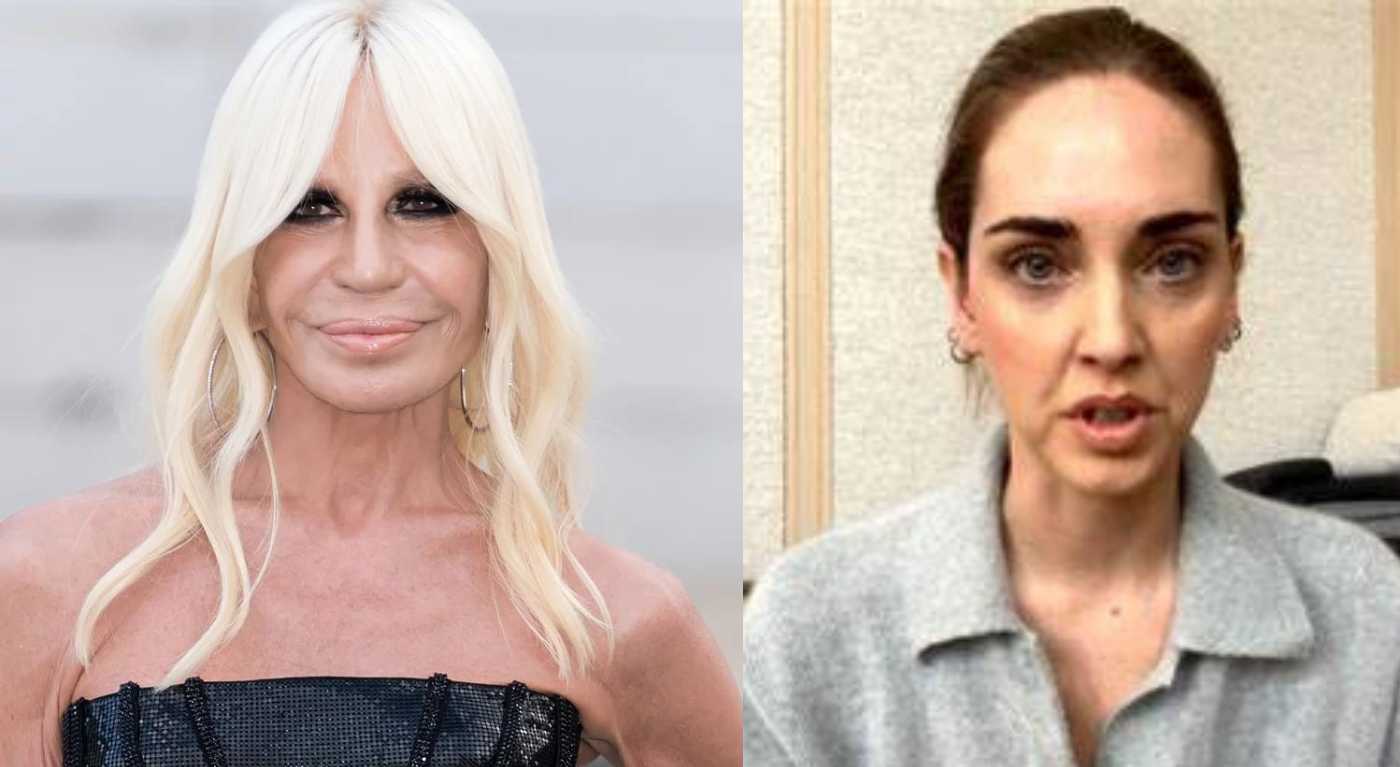 Donatella Versace ,Chiara Ferragni,