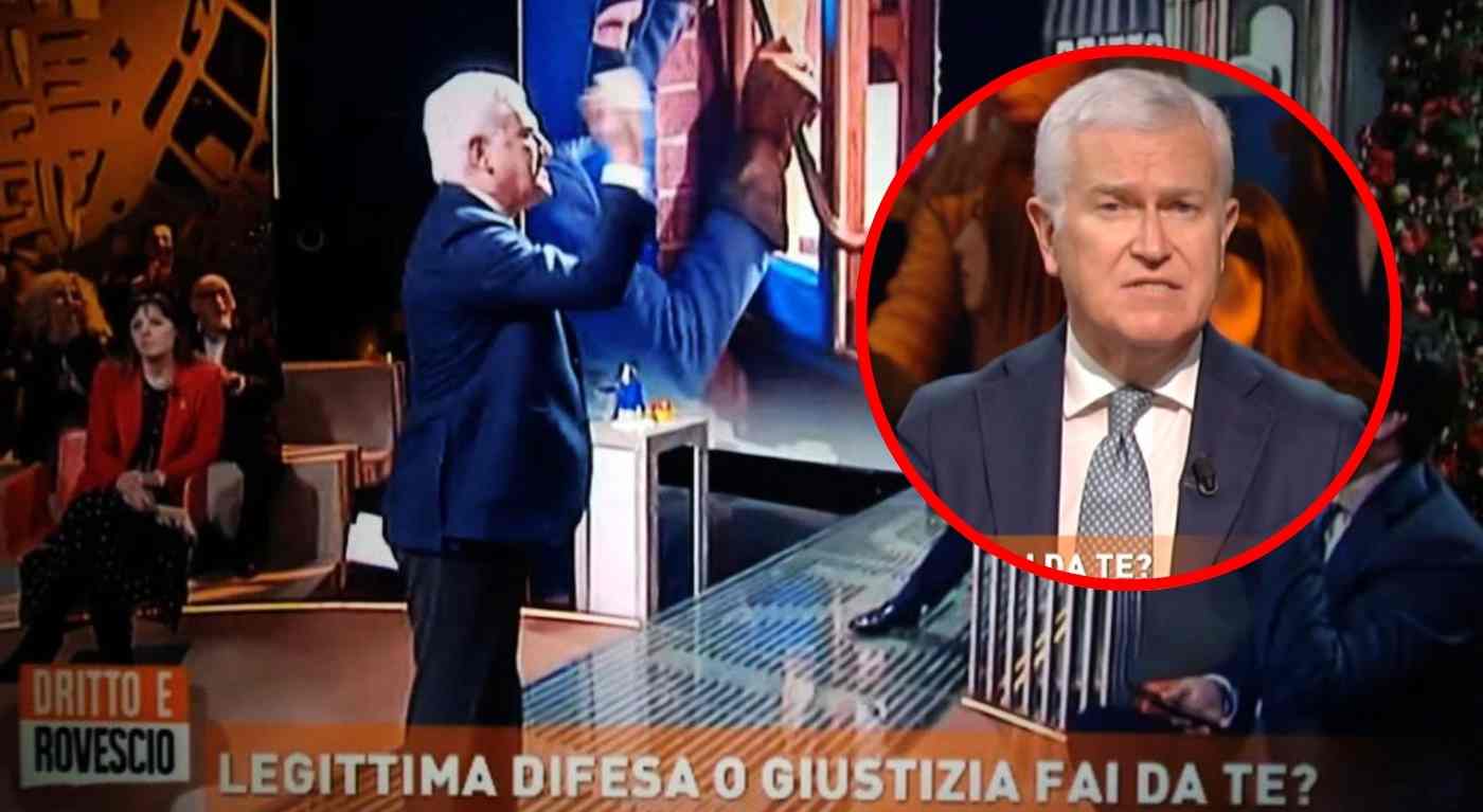 Lite furibonda a Dritto e Rovescio, Belpietro lascia lo studio: "Attento a come parli, fai vergognare il parlamento"