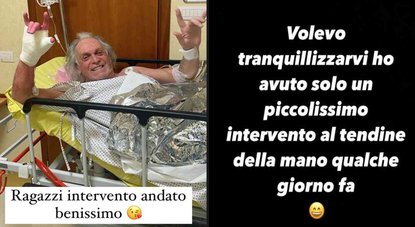 "Mi sono operato". Come sta Riccardo Fogli dopo l'operazione. La foto in barella sui social