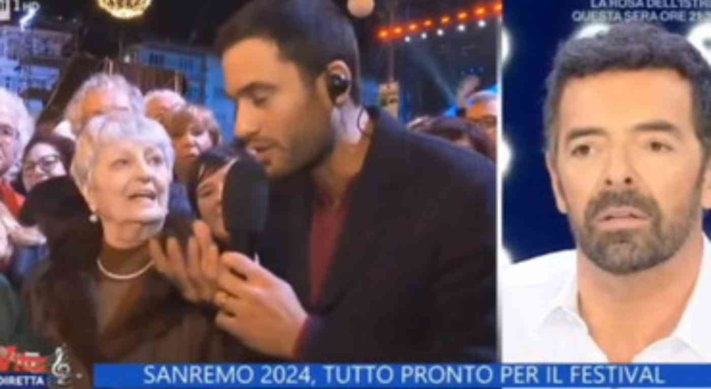 Sanremo 2024: "Signora per chi tifa?", la risposta sta facendo il giro del web. Matano impietrito