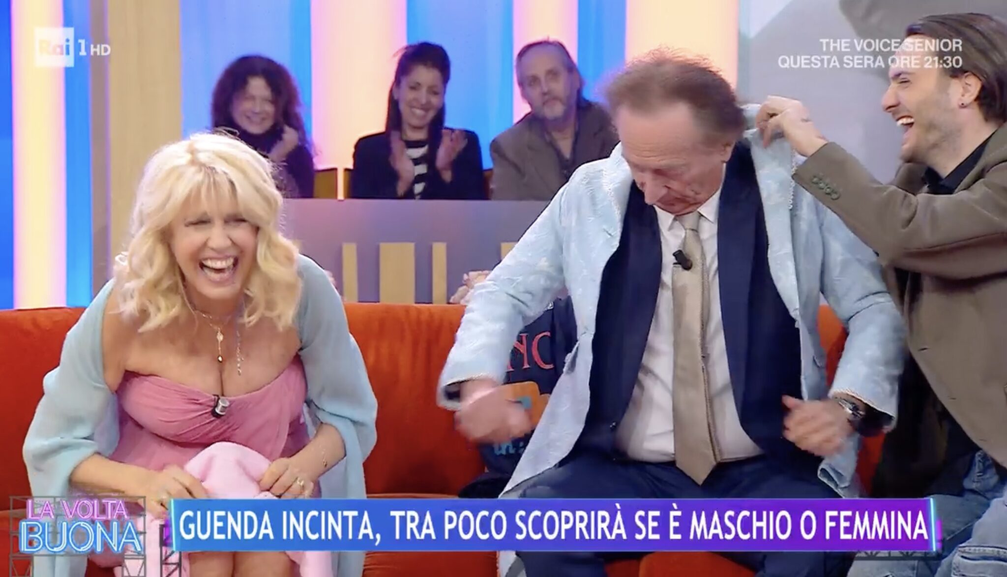 Guenda Goria rivela il sesso del bambino in TV, ma la sua reazione non è quella che ti aspetti