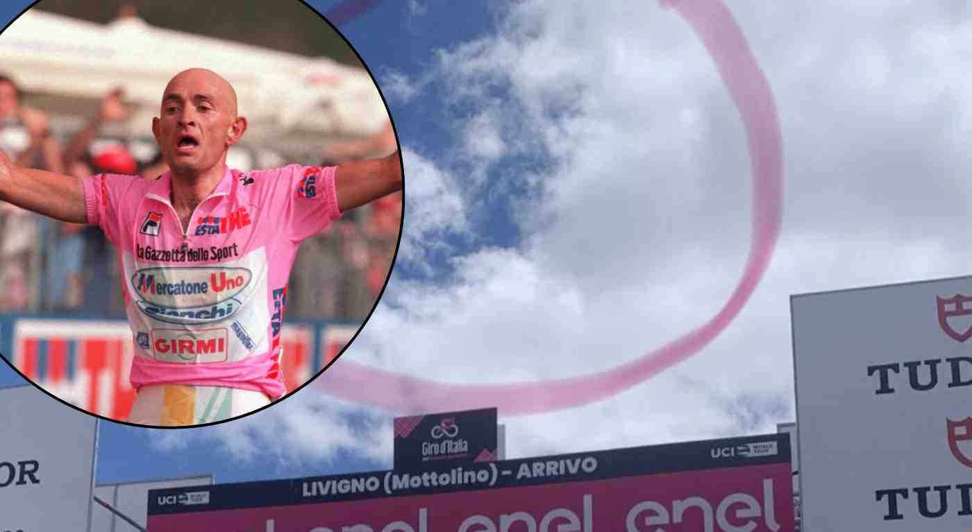 Marco Pantani compare tra le nuvole: l'immagine che ha emozionato il Giro d'Italia