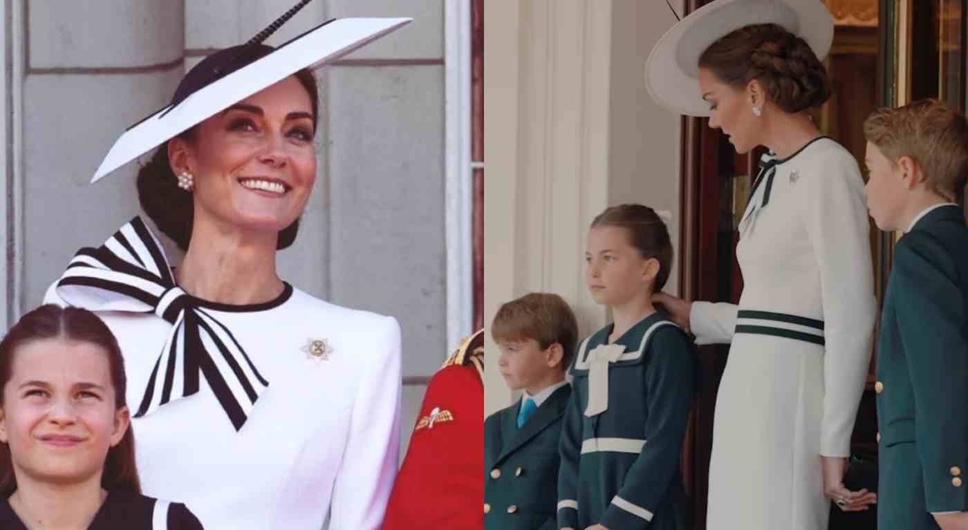 Kate Middleton ricicla e modifica l'abito per il Trooping the Colour: com'era e com'è - Le foto