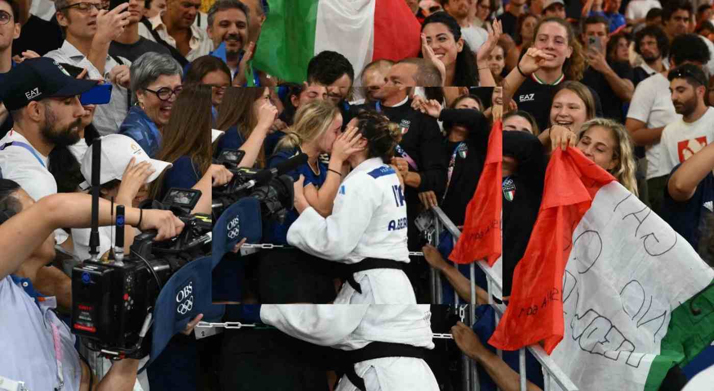 Olimpiadi 2024, Alice Bellandi bacia la compagna dopo l'oro: foto virale