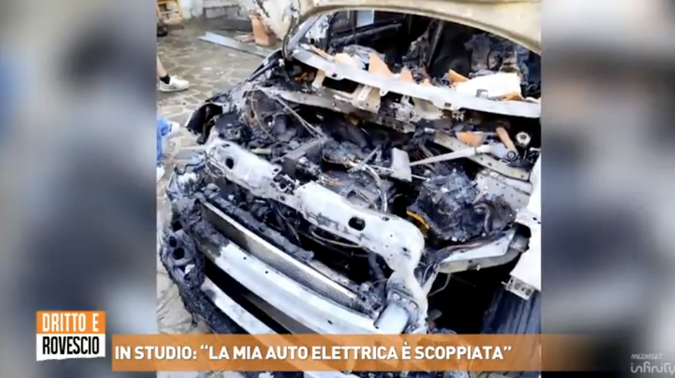 La storia di Stefano e la sua auto elettrica esplosa