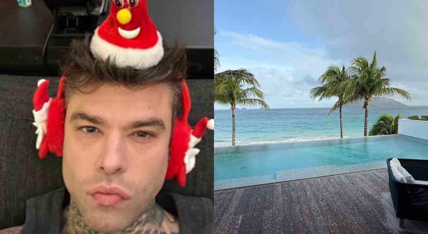 Fedez a St. Barth, Natale