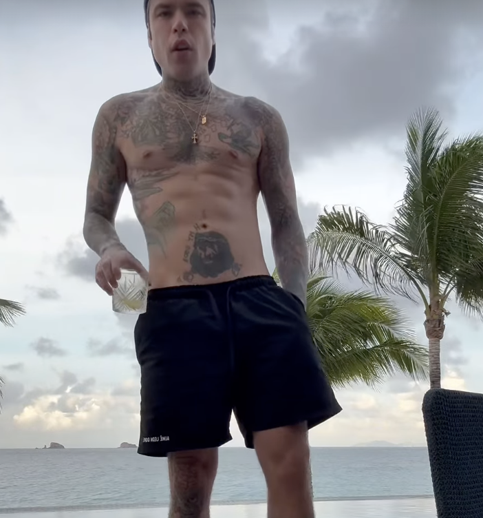 Fedez a St. Barth, Natale