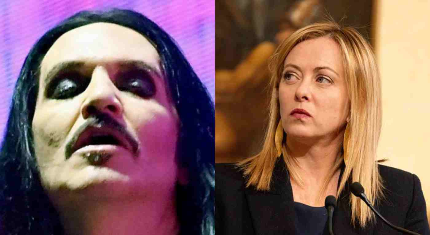 Brian Molko e Giorgia Meloni